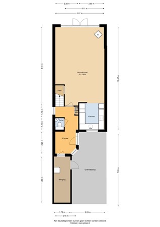 Floorplan - Kubboot 22, 3751 ZJ Bunschoten-Spakenburg